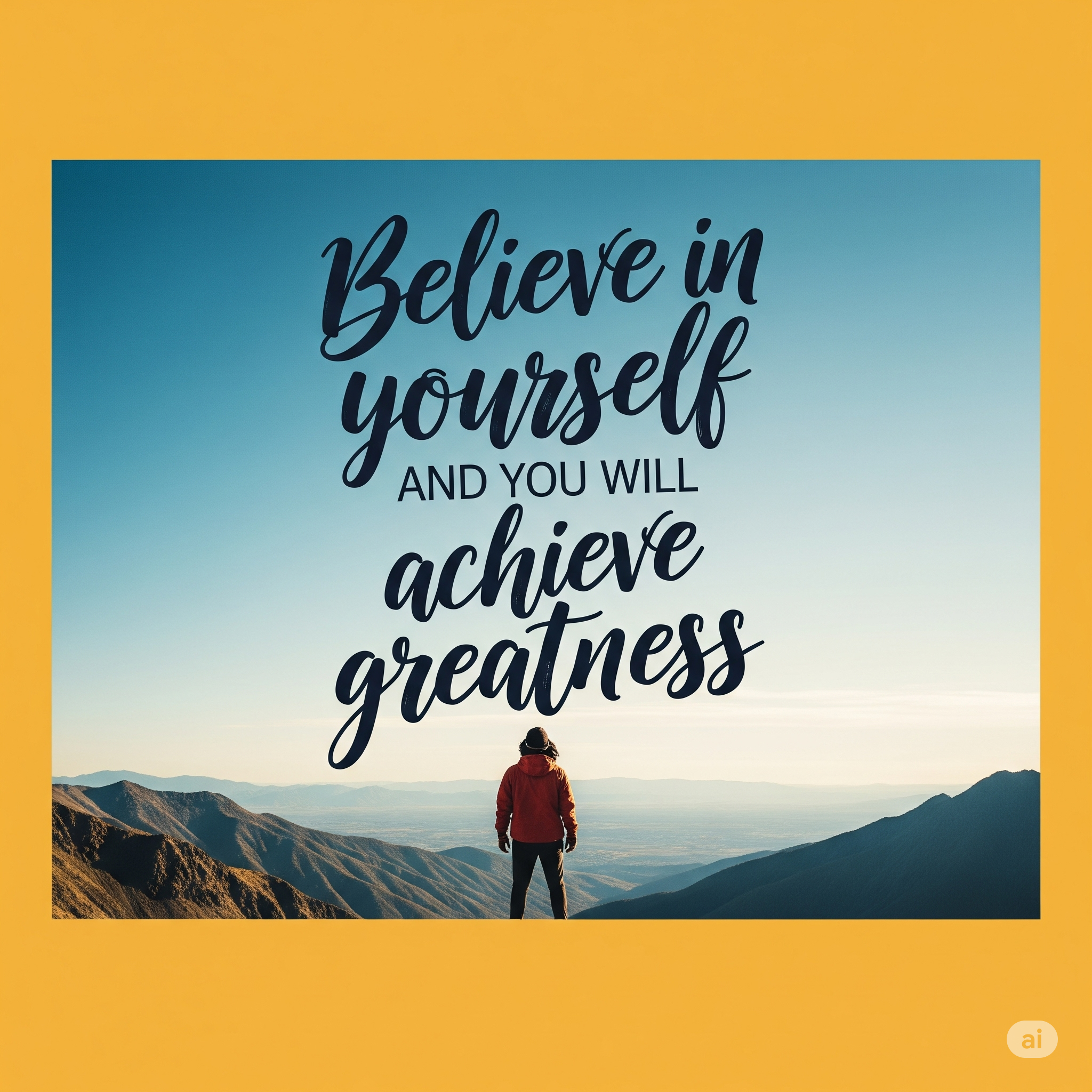 Believe in Yourself and Achieve Greatness 1